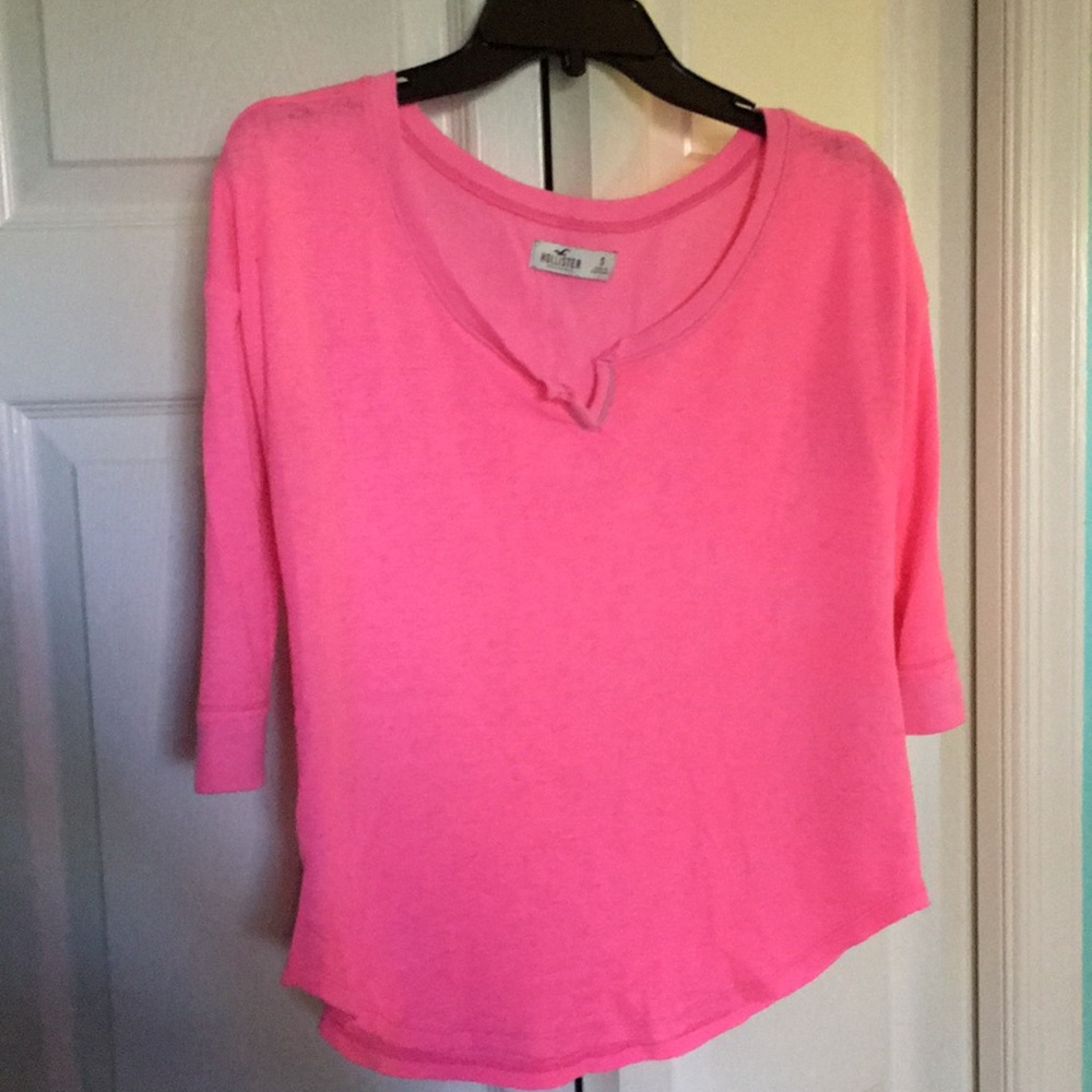 Hot pink shirt